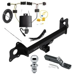 Trailer Tow Hitch For 21-23 Tesla Y All Models Class 3 2" Receiver Complete Package w/ Wiring and 1-7/8" Ball