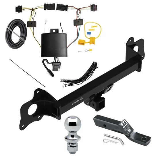 Trailer Tow Hitch For 21-23 Tesla Y Class 3 2" Receiver Complete Package w/ Wiring and 1-7/8" Ball Trailer Tow Hitch For 21-23 Tesla Y Class 3 2" Receiver Complete Package w/ Wiring and 1-7/8" Ball