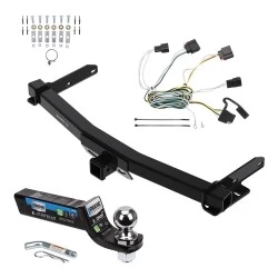 Tow Package For 11-13 Jeep Grand Cherokee Trailer Hitch w/ Wiring 2" Drop Mount 2" Ball 2" Receiver