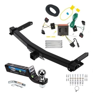Class 4 7.5K Tow Package For 11-13 Dodge Durango All Models Trailer Hitch w/ Wiring 2" Drop Mount 2" Ball 2" Receiver