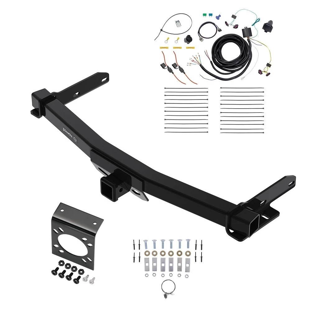 Class 4 7.5K Trailer Hitch w/ 7-Way RV Wiring For 14-26 Dodge Durango All Models Class 4 2" Receiver