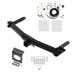 Class 4 7.5K Trailer Hitch w/ 7-Way RV Wiring For 14-26 Dodge Durango All Models Class 4 2" Receiver