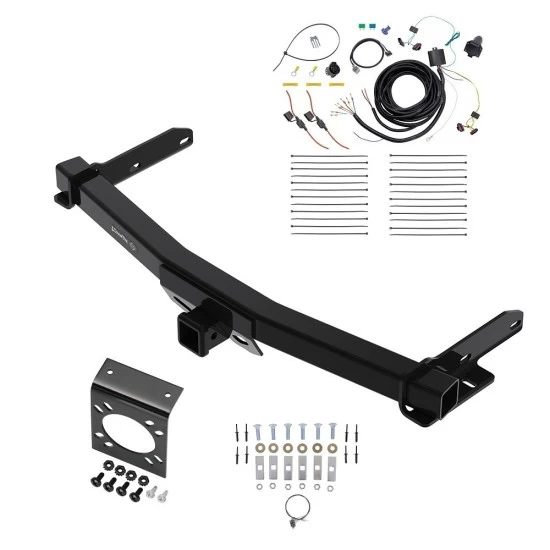 Class 4 7.5K Trailer Hitch w/ 7-Way RV Wiring For 14-26 Dodge Durango All Models Class 4 2" Receiver