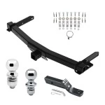 Trailer Tow Hitch For 11-21 Jeep Grand Cherokee Except EcoDiesel 2022 WK 11-26 Dodge Durango w/ 1-7/8" and 2" Ball