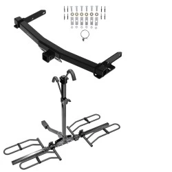 Trailer Tow Hitch For 11-21 Jeep Grand Cherokee Except EcoDiesel 2022 WK 11-26 Dodge Durango w/ Platform Style 2 Bike Rack