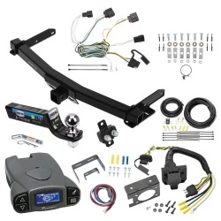 Trailer Hitch Tow Package Prodigy P3 Brake Control For 11-13 Jeep Grand Cherokee w/ 7-Way RV Wiring 2" Drop Mount 2" Ball Class 4 2" Receiver Draw-Tite Tekonsha