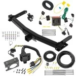 Class 4 7.5K Trailer Hitch w/ 7-Way RV Wiring For 11-13 Dodge Durango All Models Class 4 2" Receiver