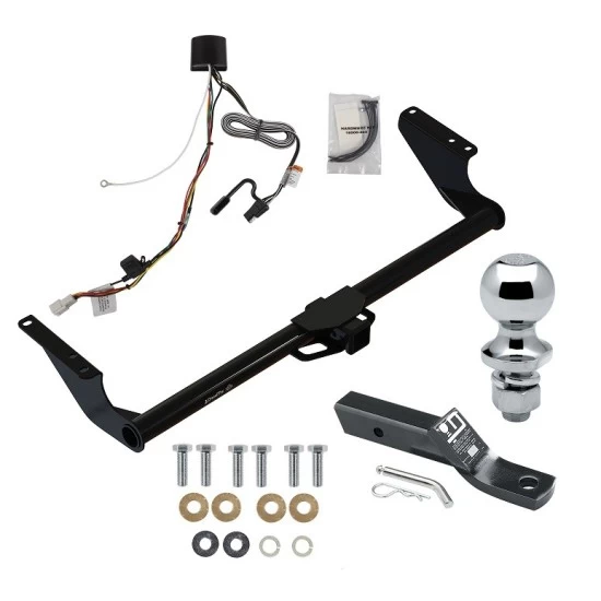 Trailer Tow Hitch For 21-27 Toyota Sienna All Models 2" Receiver Complete Package w/ Wiring and 1-7/8" Ball