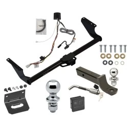 Ultimate Tow Package For 21-27 Toyota Sienna All Models Trailer Hitch w/ Wiring 2" Drop Mount Dual 2" and 1-7/8" Ball Lock Bracket Cover 2" Receiver