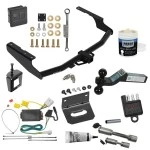 For 2014-2019 Toyota Highlander Trailer Hitch Tow PKG w/ 4-Flat Wiring + Dual Ball Ball Mount 2" & 2-5/16" Trailer Balls + Wiring Bracket + Hitch Cover + Dual Hitch & Coupler Locks + Wiring Tester + Ball Lube + Electric Grease + Ball Wre