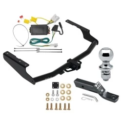 Trailer Tow Hitch For 14-19 Toyota Highlander w/ Wiring Harness Kit and 1-7/8" Ball
