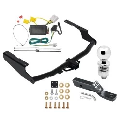 Trailer Tow Hitch For 14-19 Toyota Highlander Complete Package w/ Wiring Harness Kit and 2" Ball