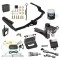 For 2014-2019 Toyota Highlander Trailer Hitch Tow PKG w/ 4-Flat Wiring + Adjustable Drop Rise Triple Ball Ball Mount 1-7/8" & 2" & 2-5/16" Trailer Balls + Wiring Bracket + Hitch Cover + Dual Hitch & Coupler Locks + Wiring Tester