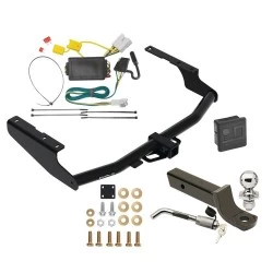 Trailer Tow Hitch For 14-19 Toyota Highlander Deluxe Package Wiring 2" Ball Mount and Lock