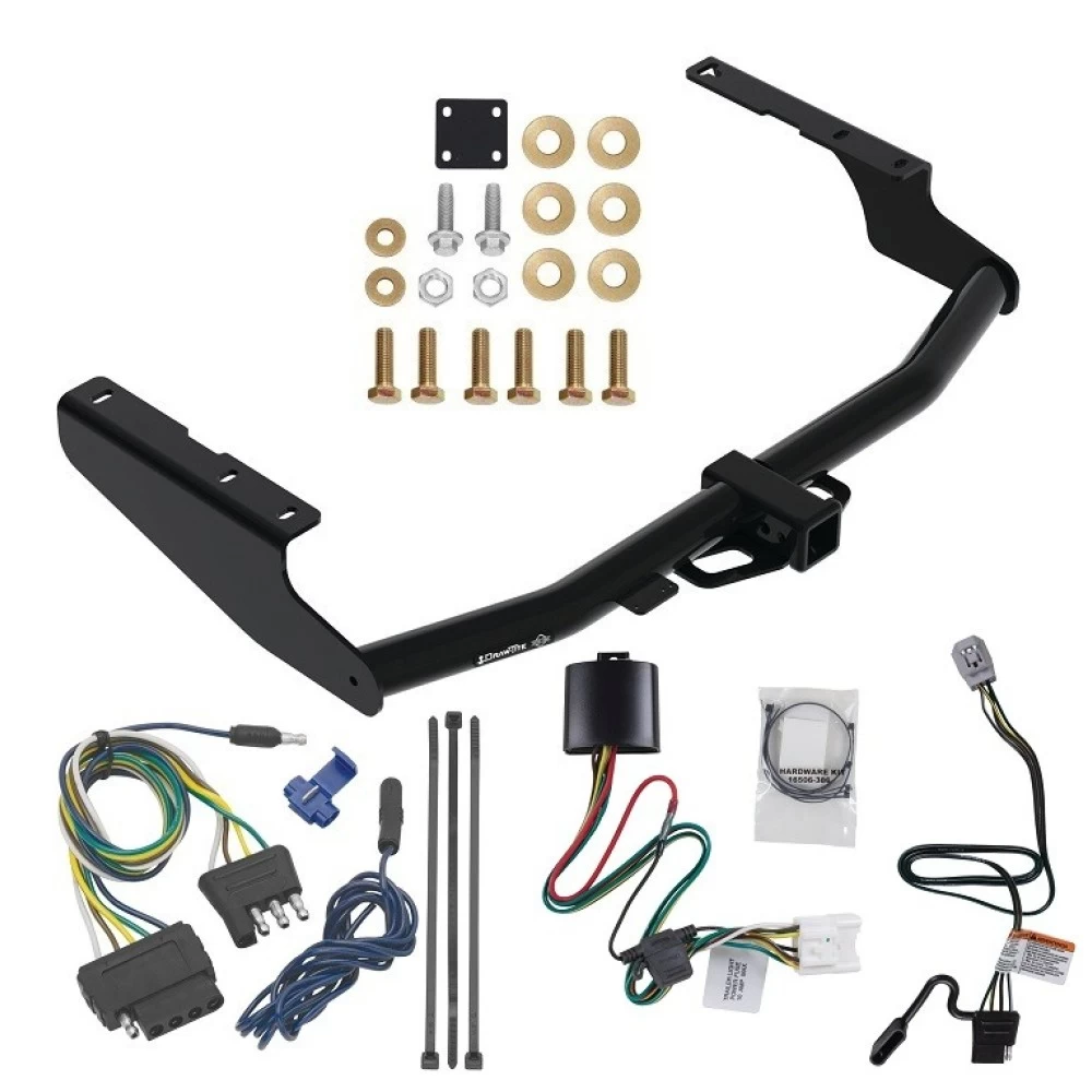 For 2020-2023 Toyota Highlander Trailer Hitch Tow PKG w/ 5-Flat Wiring Harness (Excludes: w/Twin-Tip Exhaust Models) By Draw-Tite