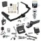 For 2020-2023 Toyota Highlander Trailer Hitch Tow PKG w/ 4-Flat Wiring + Starter Kit Ball Mount w/ 2" Drop & 2" Ball + 1-7/8" Ball + Wiring Bracket + Hitch Cover + Dual Hitch & Coupler Locks + Wiring Tester + Ball Lube + Electric Gr