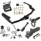 For 2020-2023 Toyota Highlander Trailer Hitch Tow PKG w/ 4-Flat Wiring + Interlock Tactical Starter Kit w/ 2" Drop & 2" Ball + Tactical Hook & Shackle Mount + Tactical Dogbone Lock + Wiring Bracket (Excludes: w/Twin-Tip Exhaust Models) B