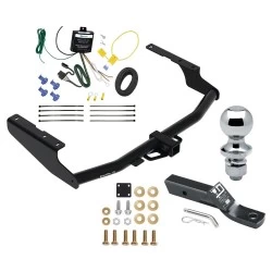 Trailer Tow Hitch For 18-22 Lexus RX350L w/o Factory Tow PKG Complete Package w/ Wiring Harness Kit and 1-7/8" Ball