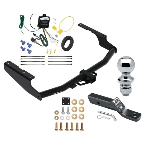 Trailer Tow Hitch For 18-22 Lexus RX350L w/o Factory Tow PKG Complete Package w/ Wiring Harness Kit and 1-7/8" Ball