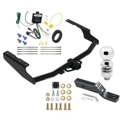 Trailer Tow Hitch For 18-22 Lexus RX350L w/o Factory Tow PKG 2" Receiver w/ Wiring Harness Kit and 2" Ball