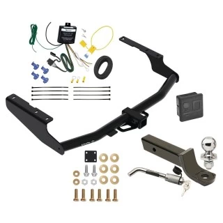 Trailer Tow Hitch For 18-22 Lexus RX350L w/o Factory Tow PKG Deluxe Package Wiring 2" Ball Mount and Lock