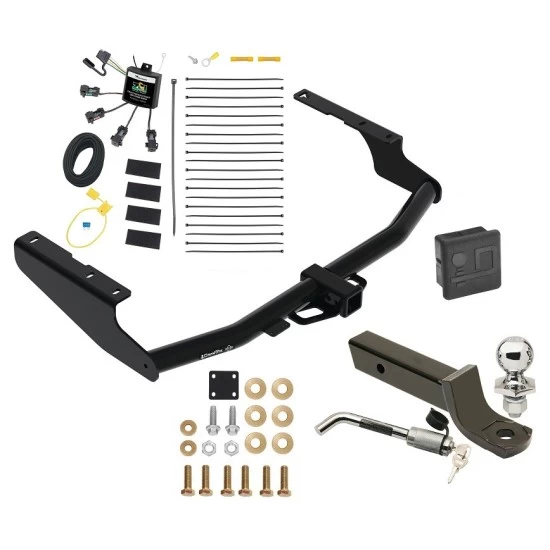 Trailer Tow Hitch For 18-22 Lexus RX350L w/o Factory Tow PKG Deluxe Package Wiring 2" Ball Mount and Lock