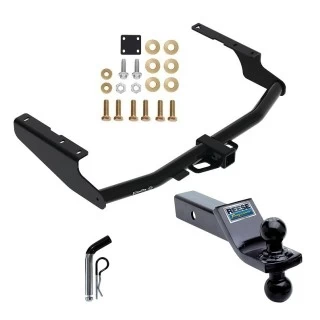 For 2020-2023 Toyota Highlander Trailer Hitch Tow PKG w/ Dual Ball Ball Mount 1-7/8" & 2" Trailer Balls + Pin/Clip (Excludes: w/Twin-Tip Exhaust Models) By Draw-Tite