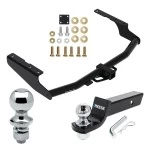 For 2020-2023 Toyota Highlander Trailer Hitch Tow PKG w/ Starter Kit Ball Mount w/ 2" Drop & 2" Ball + 1-7/8" Ball (Excludes: w/Twin-Tip Exhaust Models) By Draw-Tite