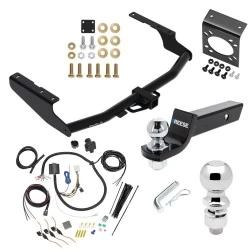 For 2014-2019 Toyota Highlander Trailer Hitch Tow PKG w/ 7-Way RV Wiring + 2" & 2-5/16" Ball + Drop Mount By Draw-Tite