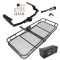 For 2020-2023 Toyota Highlander Trailer Hitch Tow PKG w/ 60" x 24" Cargo Carrier + Cargo Bag + Hitch Lock (Excludes: w/Twin-Tip Exhaust Models) By Draw-Tite