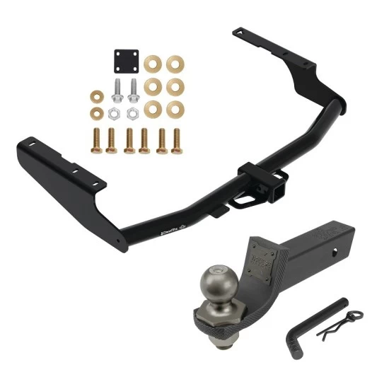 For 2020-2023 Toyota Highlander Except XSE Trailer Hitch Tow PKG + Interlock Tactical Starter Kit w/ 2" Drop & 2" Ball (Excludes: w/Twin-Tip Exhaust Models) By Draw-Tite