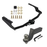 For 2018-2019 Lexus RX350L Trailer Hitch Tow PKG + Interlock Tactical Starter Kit w/ 3-1/4" Drop & 2" Ball (For Prepped w/Factory Tow Plug (See Instructions Prior to Installation) Models) By Draw-Tite