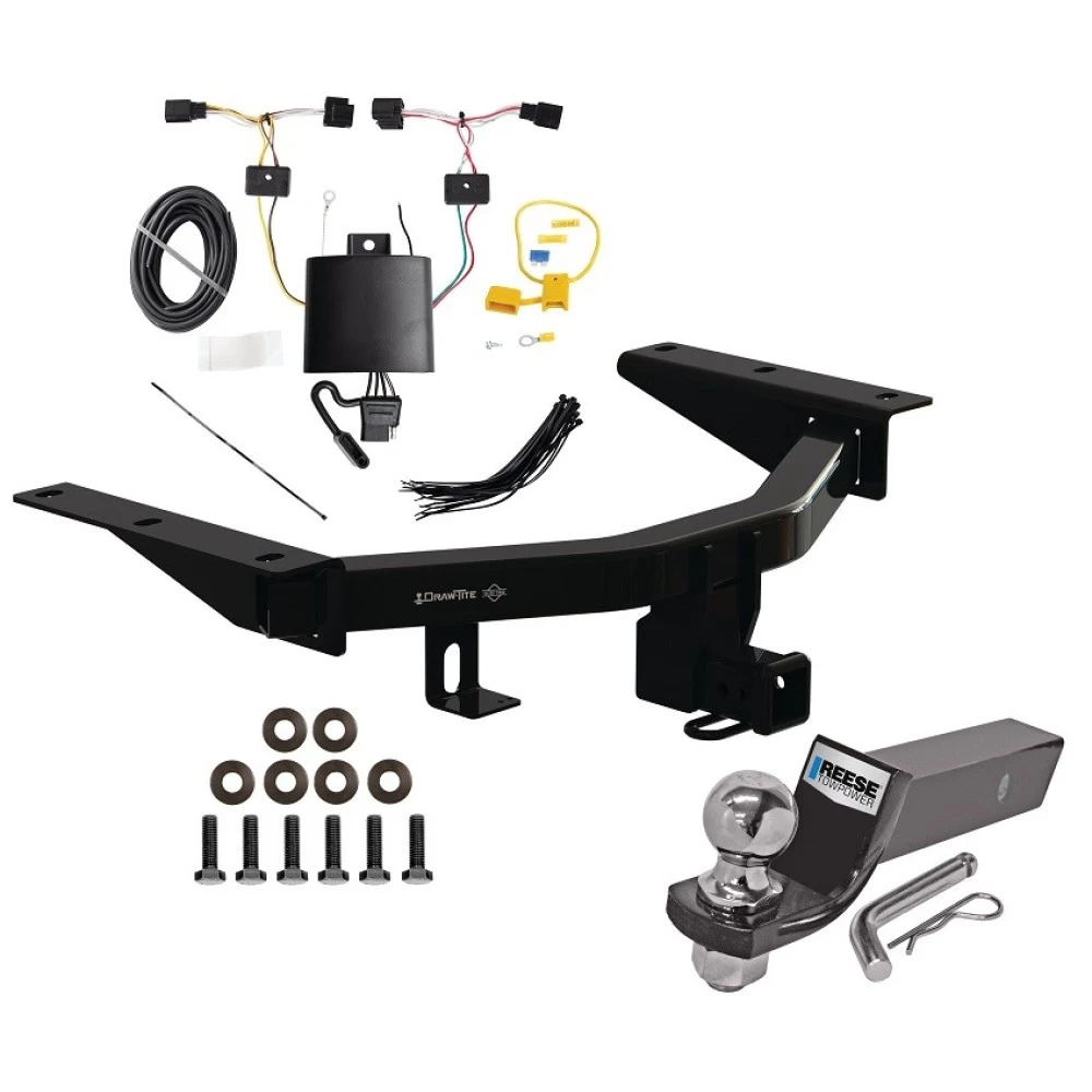 Trailer Tow Hitch For 22-27 Acura MDX All Models Class 4 Complete Package w/ Wiring and 2" Ball