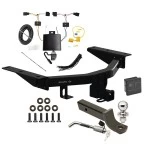 Trailer Tow Hitch For 22-27 Acura MDX All Models Class 4 Deluxe Package Wiring 2" Ball Mount and Lock