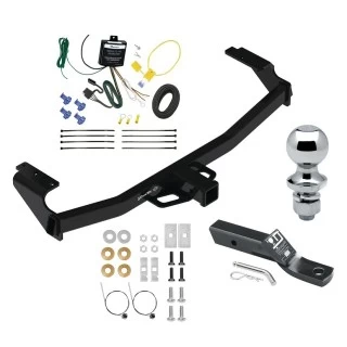 Trailer Tow Hitch For 21-26 Mercedes GLA250 All Models Complete Package w/ Wiring and 1-7/8" Ball
