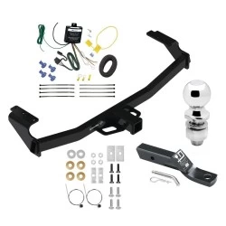 Trailer Tow Hitch For 21-26 Mercedes GLA250 All Models Complete Package w/ Wiring and 2" Ball