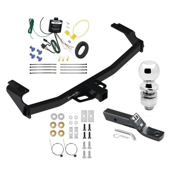 Custom Fit Trailer Hitch Wiring Harness (Requires Splicing) 2" Drop Ball-Mount w/ Pin/Clip 2" Chrome Ball Installation Hardware Installation Instructions 76473 119148 23 63845 Draw-Tite Trailer Tow Hitch 21-22 Mercedes-Benz GLA250 Complete Pack Trailer Tow Hitch For 21-24 Mercedes-Benz GLA250 Complete Package w/ Wiring and 2" Ball