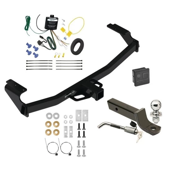Trailer Tow Hitch For 21-26 Mercedes GLA250 All Models Deluxe Package Wiring 2" Ball Mount and Lock