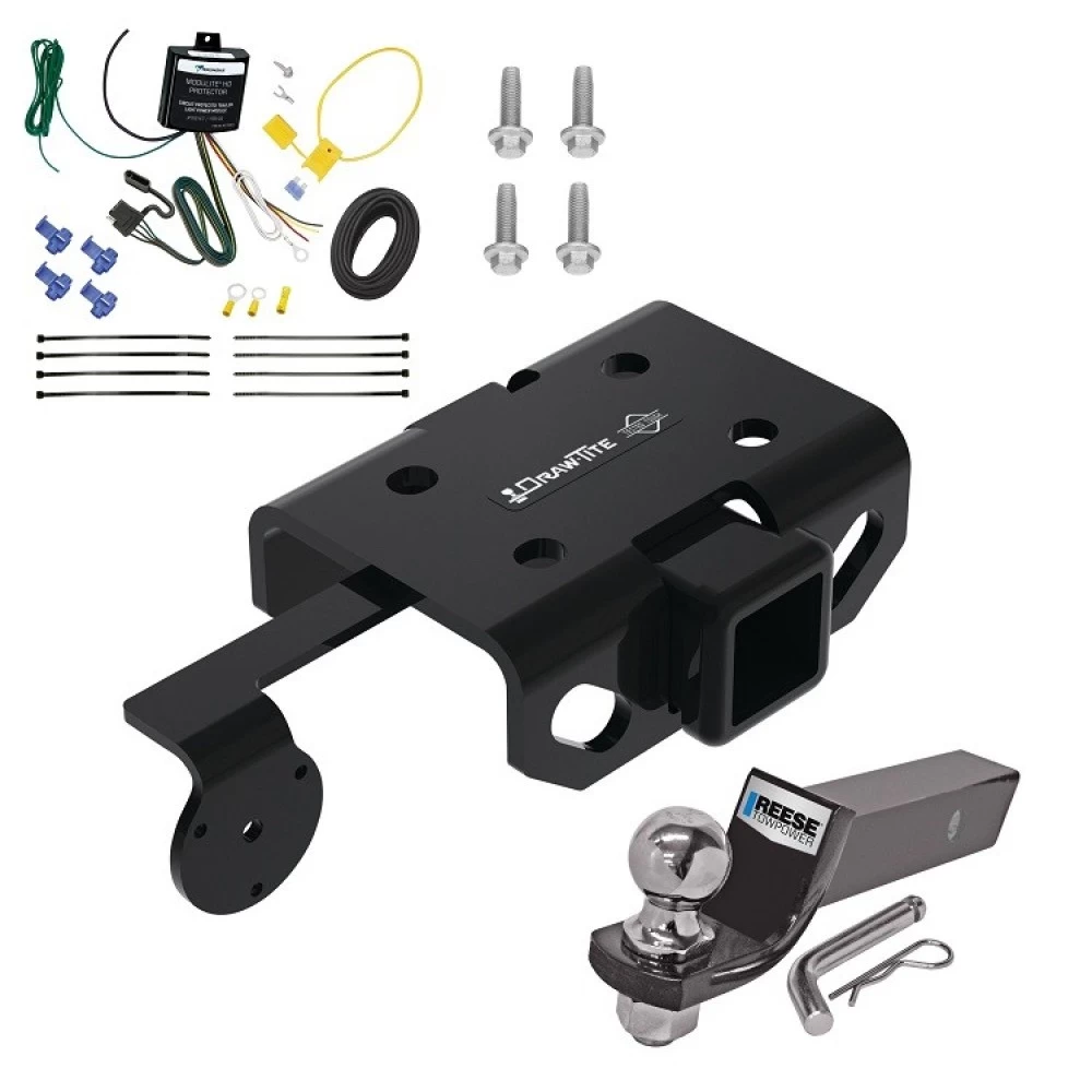 Trailer Tow Hitch For 11-22 Volkswagen Amarok All Models Complete Package w/ Wiring and 2" Ball