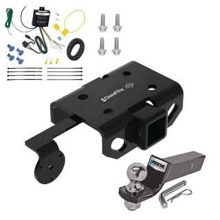 Trailer Tow Hitch For 11-22 Volkswagen Amarok All Models Complete Package w/ Wiring and 2" Ball