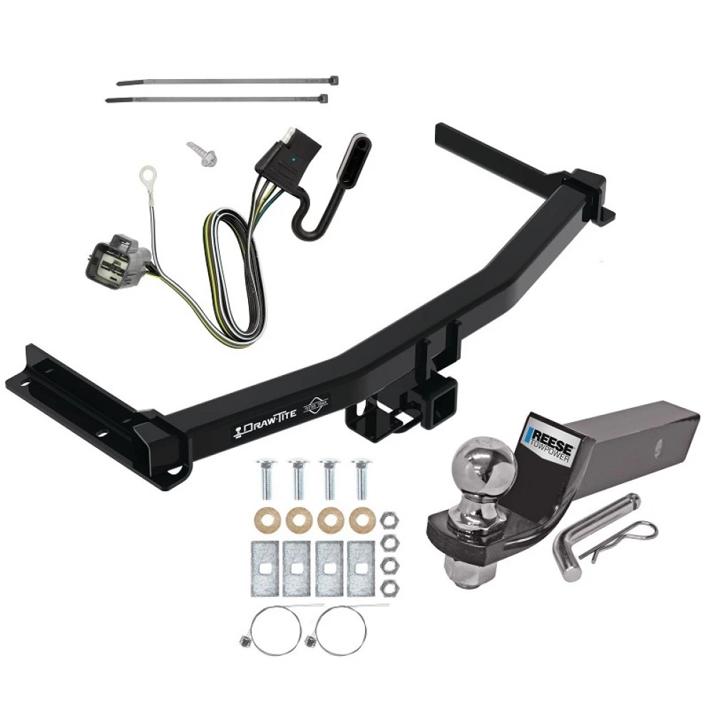 Trailer Tow Hitch For 20-26 Cadillac XT6 All Models Complete Package w/ Wiring and 2" Ball