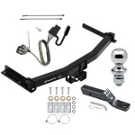 Trailer Tow Hitch For 20-26 Cadillac XT6 All Models Class 3 2" Receiver Complete Package w/ Wiring and 1-7/8" Ball