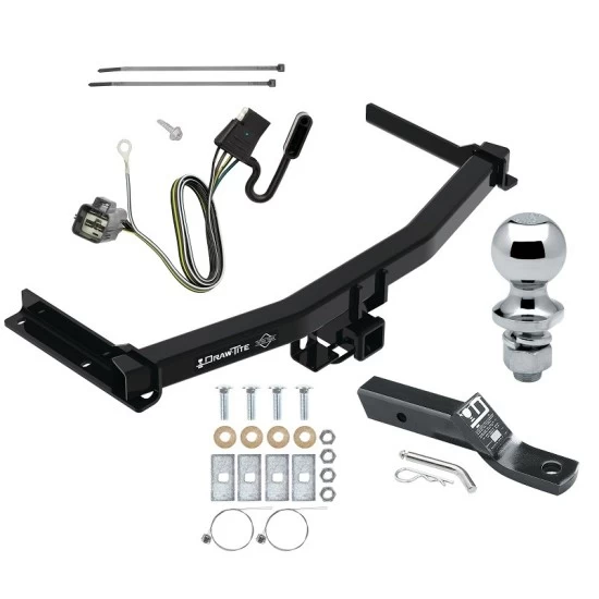 Trailer Tow Hitch For 20-26 Cadillac XT6 All Models Class 3 2" Receiver Complete Package w/ Wiring and 1-7/8" Ball
