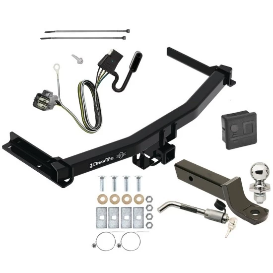 Trailer Tow Hitch For 20-26 Cadillac XT6 All Models Deluxe Package Wiring 2" Ball Mount and Lock
