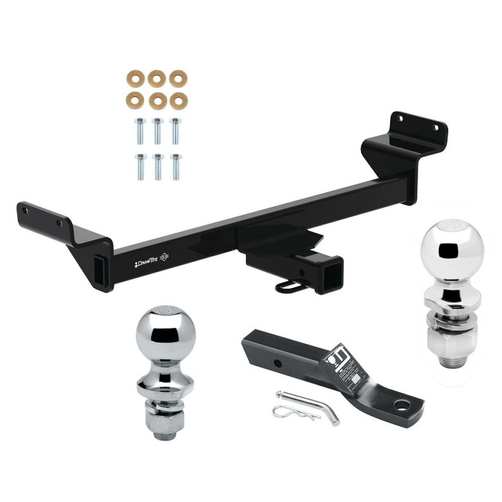 Trailer Tow Hitch For 22-24 Hyundai Tucson 23-24 KIA Sportage 2" Receiver Class 3 w/ 1-7/8" and 2" Ball
