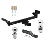 Trailer Tow Hitch For 22-24 Hyundai Tucson 23-24 KIA Sportage 2" Receiver Class 3 w/ 1-7/8" and 2" Ball