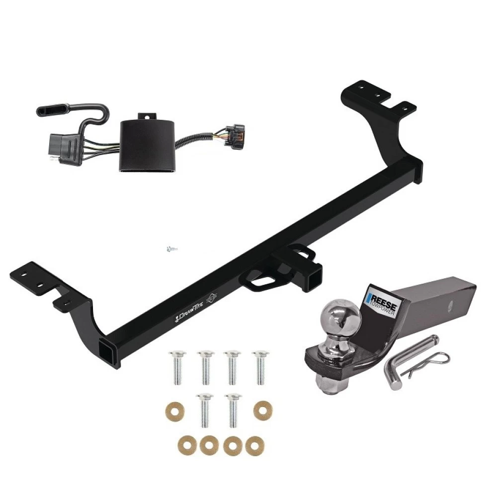 Trailer Tow Hitch For 22-24 KIA Carnival All Models Complete Package w/ Wiring and 2" Ball