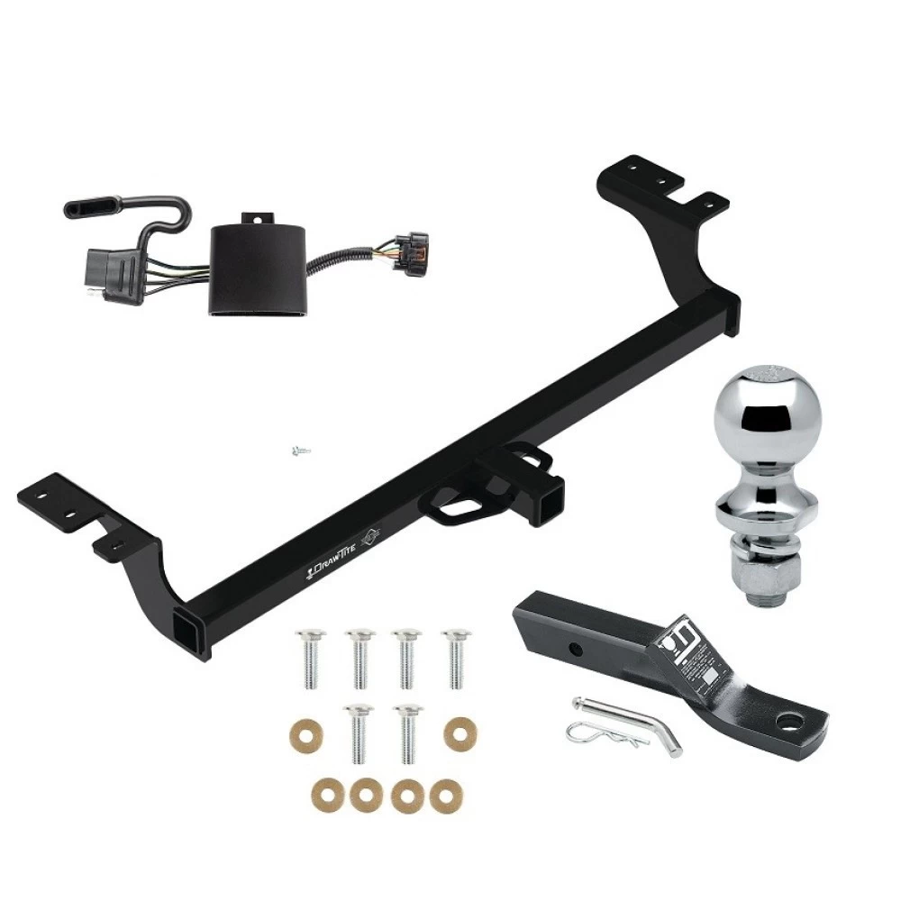 Trailer Tow Hitch For 22-24 KIA Carnival All Models Class 3 2" Receiver Complete Package w/ Wiring and 1-7/8" Ball