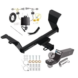 Trailer Tow Hitch For 18-24 Nissan Kicks All Models Complete Package w/ Wiring and 2" Ball