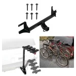 Trailer Hitch w/ 4 Bike Rack For 21-26 VW ID.4 22-26 Audi Q4 e-tron Approved for Recreational & Offroad Use Carrier for Adult Woman or Child Bicycles Foldable